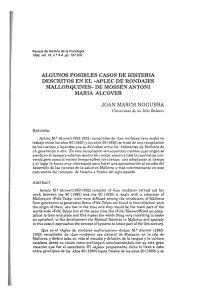 ALGUNOS POSIBLES CASOS DE HISTERIA DESCRITOS EN EL