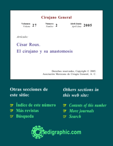 César Roux. El cirujano y su anastomosis