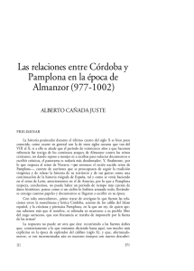 Las relaciones entre Córdoba y Pamplona en la época de Almanzor