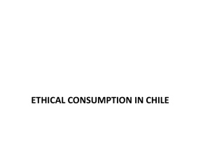 ETHICAL CONSUMPTION IN CHILE