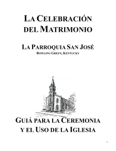 la celebración del matrimonio