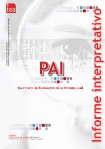PAI- I - Inventario de evaluación de la personalidad (Versión íntegra)