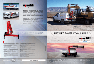 MAXILIFT. POWER AT YOUR HAND