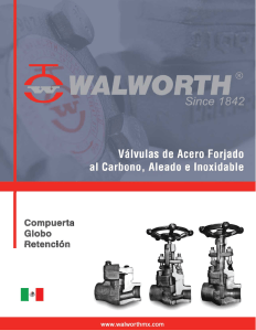 Walworth - V&aacute;lvula de Globo en Acero Forjado