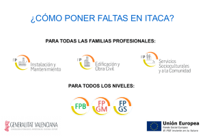 ¿CÓMO PONER FALTAS EN ITACA?