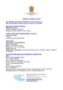 20140501 Agenda 1 de maig - Ajuntament de Sant Antoni de