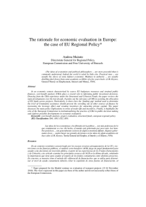 The rationale for economic evaluation in Europe