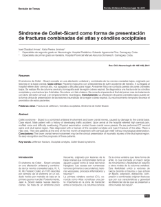 Síndrome de Collet-Sicard como forma de presentación de fracturas