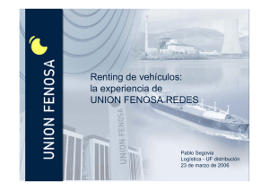 Renting de vehículos: la experiencia de UNION FENOSA REDES