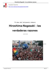 Hiroshima-Nagasaki : las verdaderas razones
