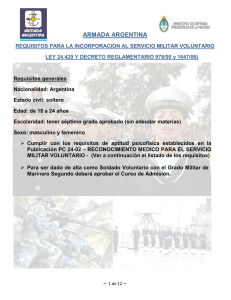 Requisitos - Armada Argentina