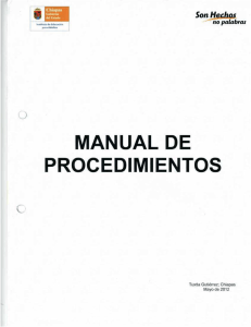 manual de procedimientos - Instituto Chiapaneco De Educación