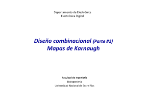 Diseño combinacional (Parte #2) Mapas de Karnaugh
