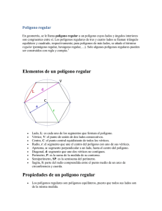 Elementos de un polígono regular Propiedades de un polígono