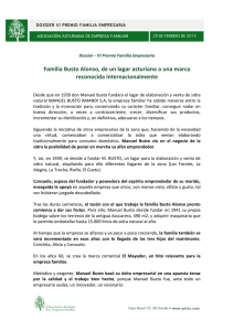 Familia Busto Alonso, de un lagar asturiano a una marca