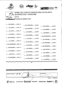 Page 1 25 M. GARCIA 205.350 l33 eónato de España de Velocidad