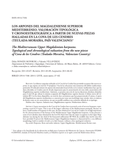 Los arpones del magdaleniense superior mediterráneo. Valoración