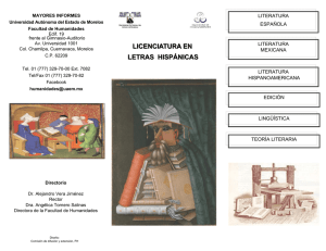 licenciatura en letras hispánicas