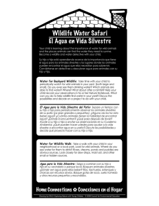 Wildlife Water Safari El Agua en Vida Silvestre