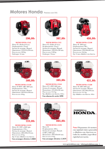 Motor gasolina Honda GX160, precio 305 euros