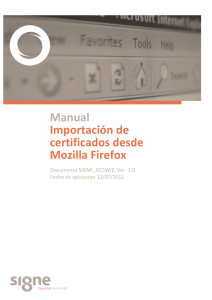 Manual Importación de certificados desde Mozilla Firefox