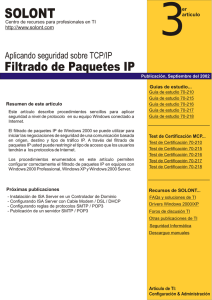 Artículo técnico: Implementando Filtros de paquetes IP