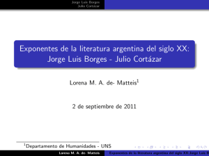 Exponentes de la literatura argentina del siglo XX: Jorge Luis