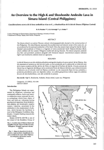 An Overview to the High-K and Shoshonite Andesite Lava in Simara