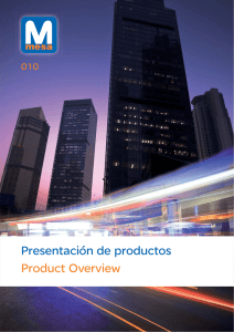 Presentación de productos Product Overview