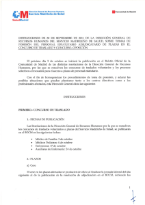 Dirección General de Recursos Humanos del Servicio Madrileño de