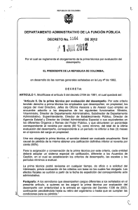 Decreto 1164 de 2012