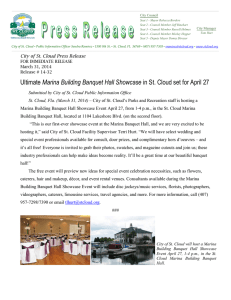 Ultimate Marina Building Banquet Hall Showcase in St. Cloud set for