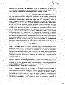 Convenio MCS Consultoría y Monitoreo Ambiental