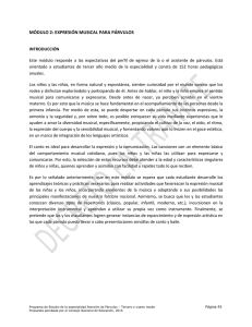 M&Oacute;DULO 2: EXPRESI&Oacute;N MUSICAL PARA P&Aacute;RVULOS