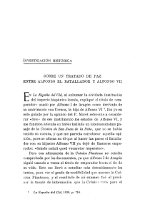 pdf Sobre un tratado de paz entre Alfonso el Batallador y Alfonso VII