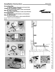 Grounding Kits for HELIAX Elliptical Waveguide and Coaxial Cable