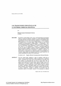 Las tradiciones ideológicas de la extrema derecha española