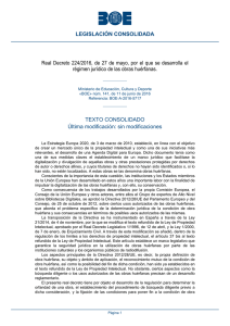 Real Decreto 224/2016, de 27 de mayo, por el que se