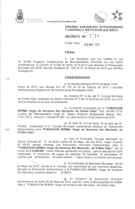 Vistos: ..* - Transparencia Activa Municipalidad de Chillán Viejo