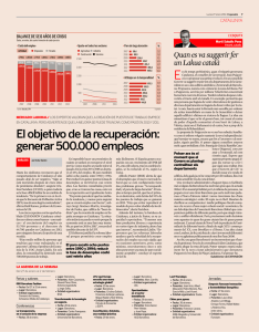 El objetivo de la recuperación: generar 500.000