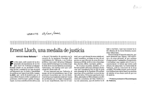 Ernest Lluch, una medalla de justícia