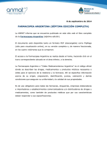 farmacopea argentina (séptima edición completa)