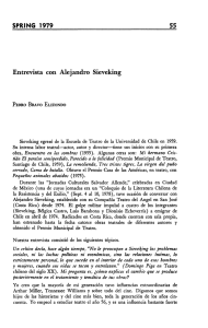 SPRING 1979 Entrevista con Alejandro Sieveking