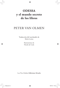 ODESSA y el mundo secreto de los libros PETER VAN