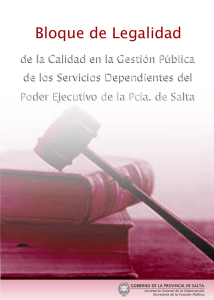 Bloque de Legalidad de la Calidad - Gobierno de la Provincia de Salta