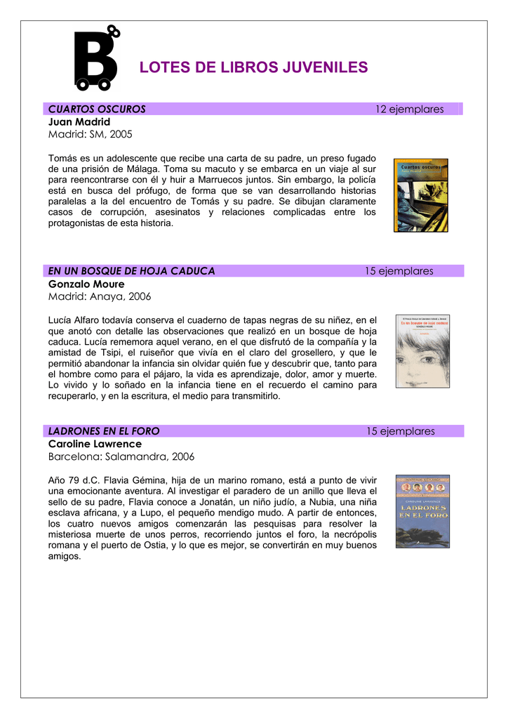 LOTES DE LIBROS. Información LOTES DE LIBROS. Información