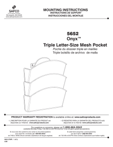 Onyx™ 5652 Triple Letter-Size Mesh Pocket