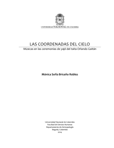 Música del yajé - Cantos - Universidad Nacional de Colombia
