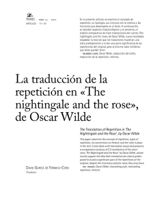 The nightingale and the rose», de Oscar Wilde
