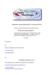 Instalación de Apache OpenMeetings 3.1.1 en Ubuntu 14.04 LTS El